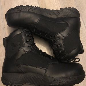 Men’s UnderArmour tactical boots - black, size 9